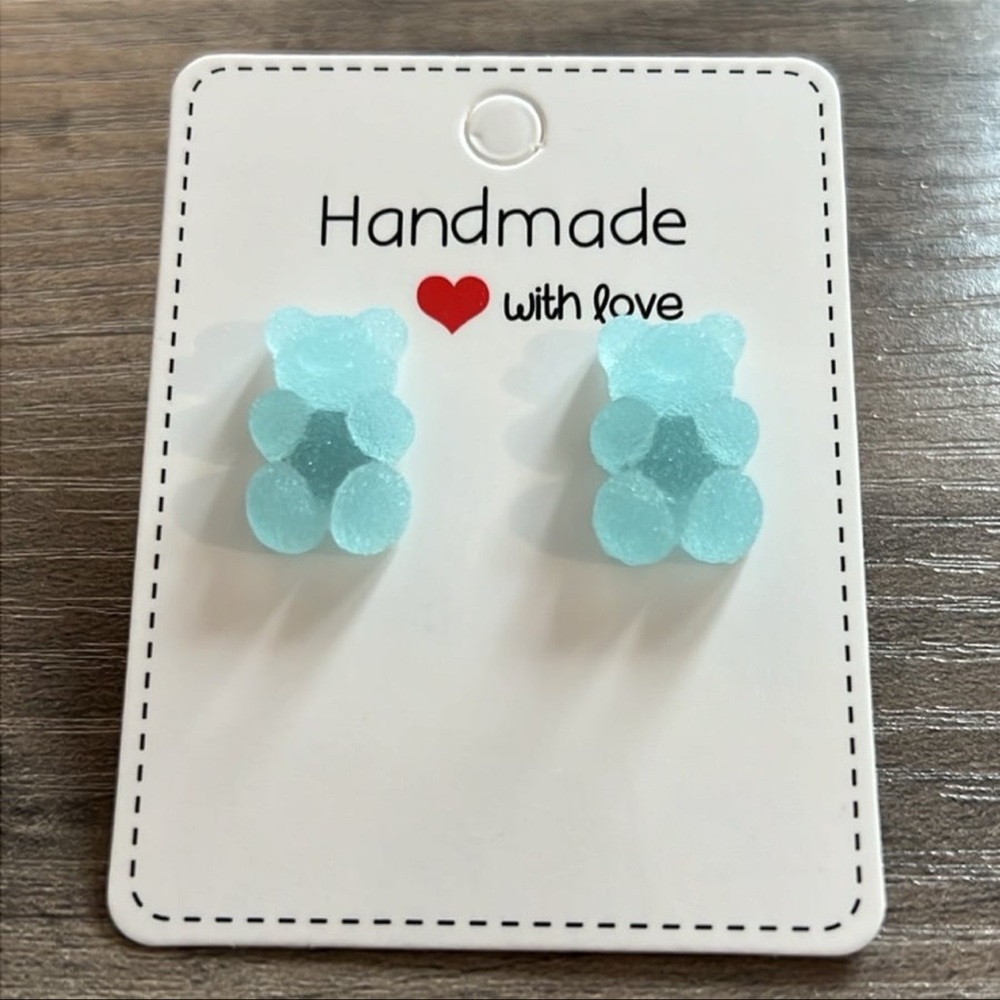 Handmade gummy bear earrings